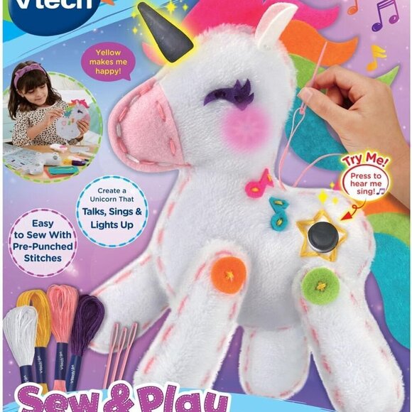 VTech Sew and Play Unicorn (Talks, Sings & Lights up) BRAND NEW IN BOX. - Picture 4 of 10